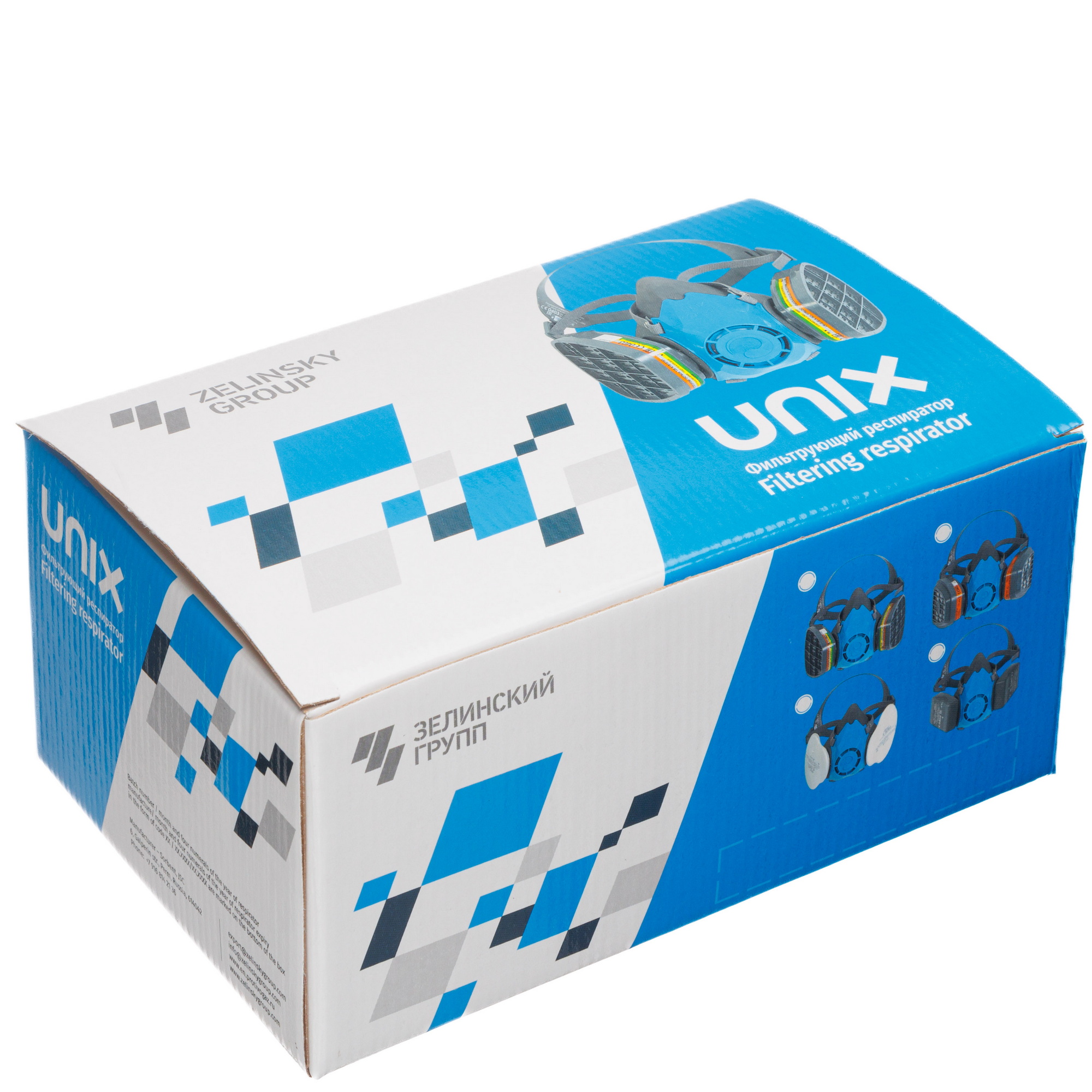 картинка Респиратор фильтрующий UNIX 2100 марки А1В1Е1+Р2 ТУ 2568-610-05795731-2013(2 рост) 